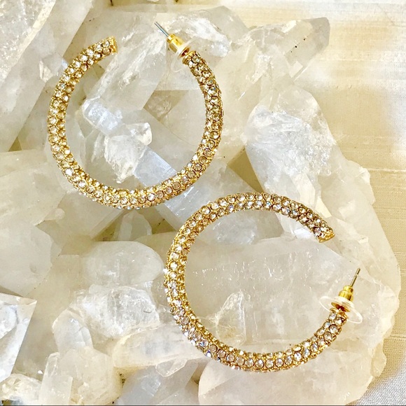 💫Zara Sparkling Rhinestone Hoops💫 - Picture 10 of 10